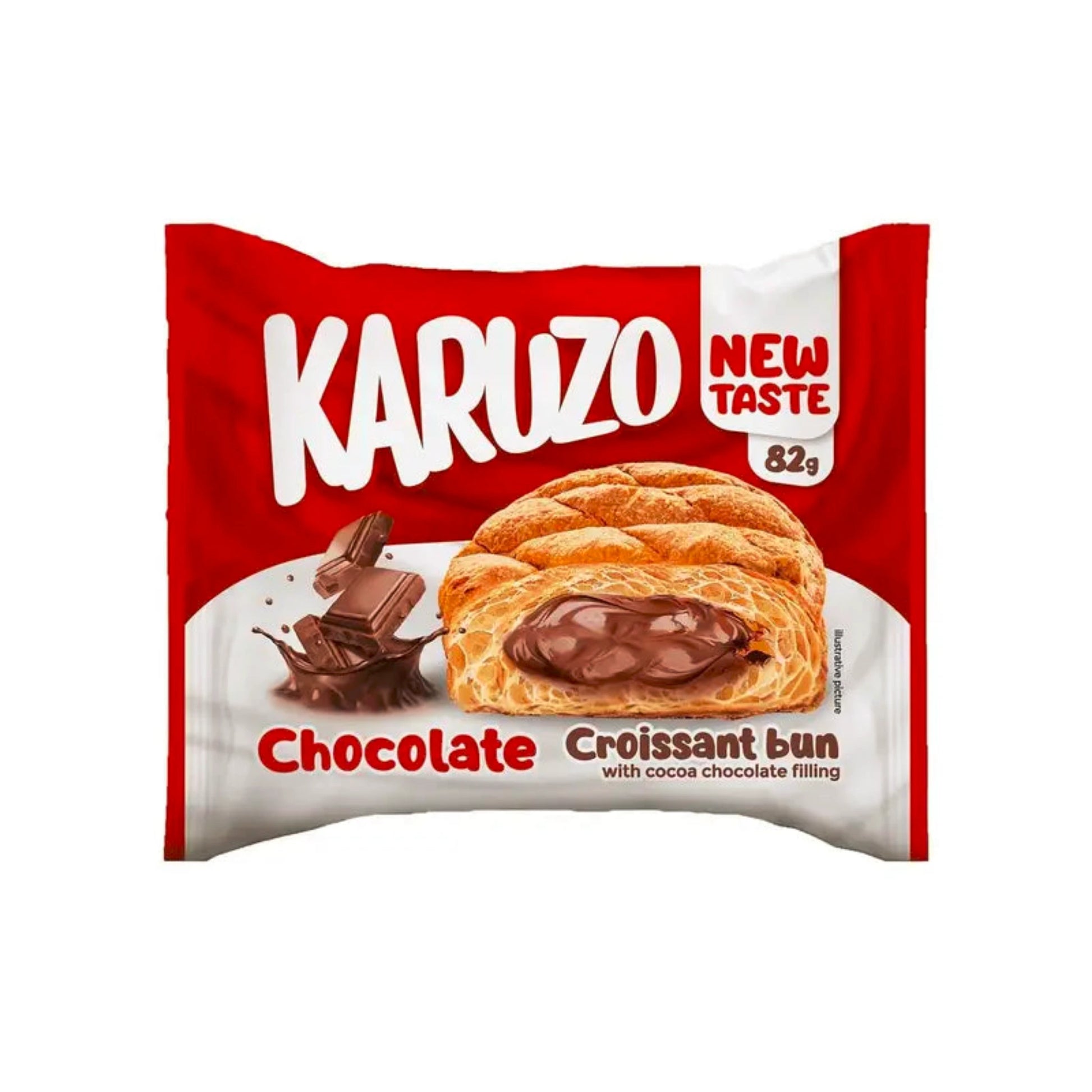 Karuzo Croissant bun mit Cremefüllung (82g)