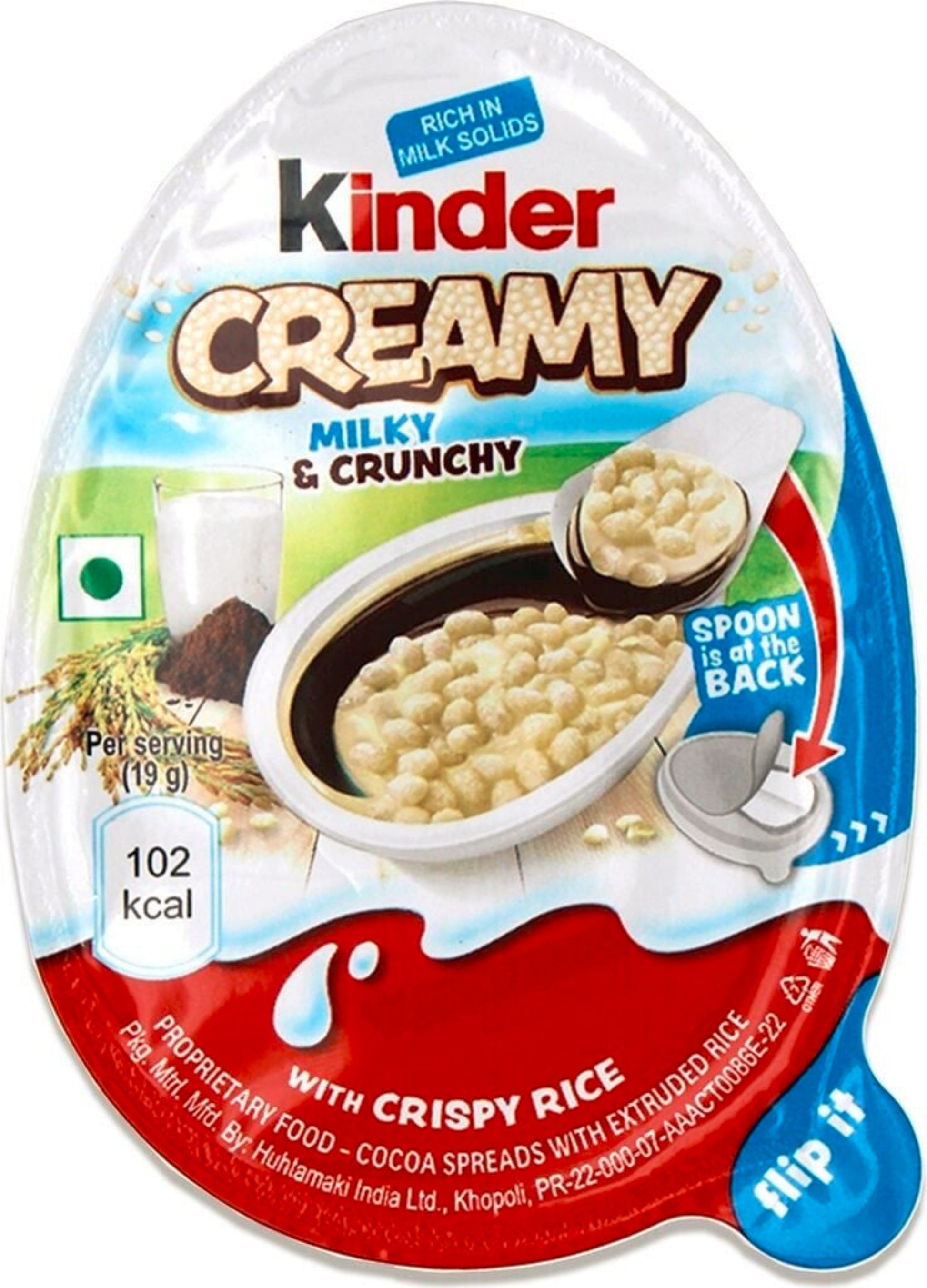Ferrero Kinder Creamy Milky & Crunchy 19g Packung